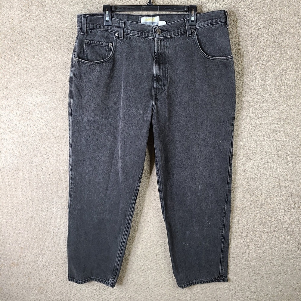 Old Navy Jeans Mens 40x30 Black Baggy Fit Cotton Denim Everyday Classic Y2K
